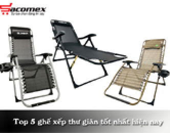 Top 5 ghế xếp thư giãn tốt nhất hiện nay