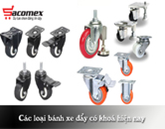 Các loại bánh xe đẩy có khoá hiện nay