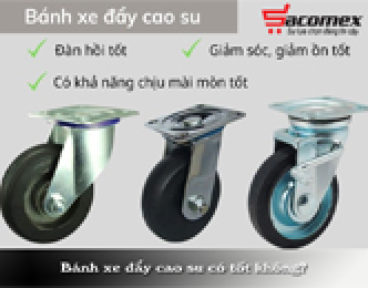 Bánh xe đẩy cao su có tốt không?