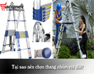 Tại sao nên chọn thang nhôm rút đôi?
