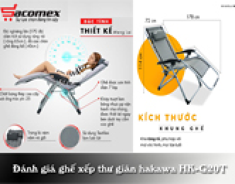 Đánh giá ghế xếp thư giãn hakawa HK-G20T