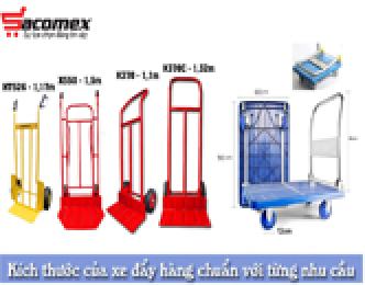 Kích thước của xe đẩy hàng chuẩn phù hợp với từng nhu cầu