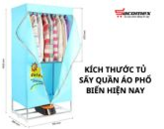 Kích thước tủ sấy quần áo phổ biến hiện nay