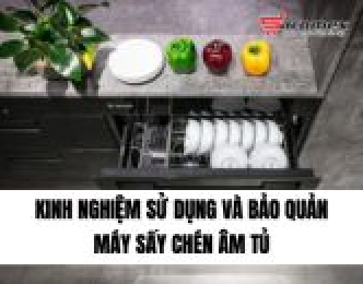 Kinh nghiệm sử dụng và bảo quản máy sấy chén âm tủ