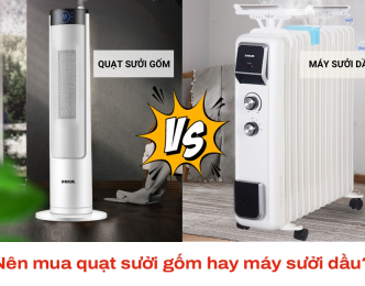 Nên mua quạt sưởi gốm hay máy sưởi dầu? 