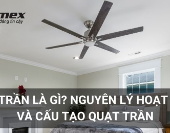 Quạt trần là gì? Cấu tạo, nguyên lý hoạt động của quạt trần