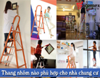 Nên sử dụng thang nhôm nào phù hợp cho nhà chung cư