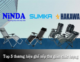 Top 3 thương hiệu ghế xếp thư giãn chât lượng