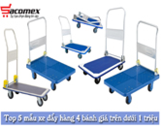 Top 5 mẫu xe đẩy hàng 4 bánh giá trên dưới 1 triệu