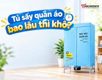 Tủ sấy quần áo bao lâu thì khô? Thời gian sấy theo từng loại vải và công suất máy