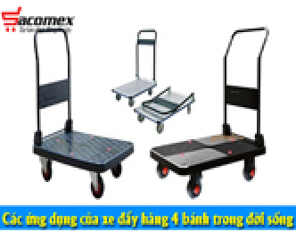 Các ứng dụng của xe đẩy hàng 4 bánh trong đời sống hiện nay