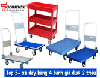 Top 5+ xe đẩy hàng 4 bánh giá dưới 2 triệu