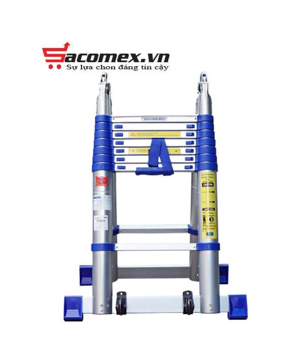 Thang Nhôm Rút Gọn Chữ A Advindeq ADT708B (2.5M)