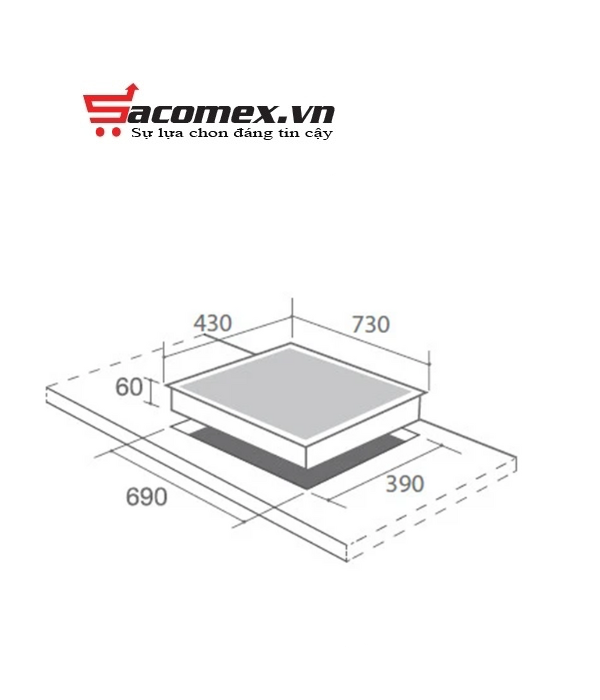 Bếp từ đôi Canzy CZ-888P