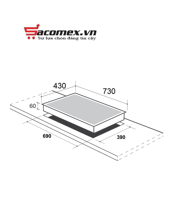 Bếp từ đôi Canzy CZ898B-62ID