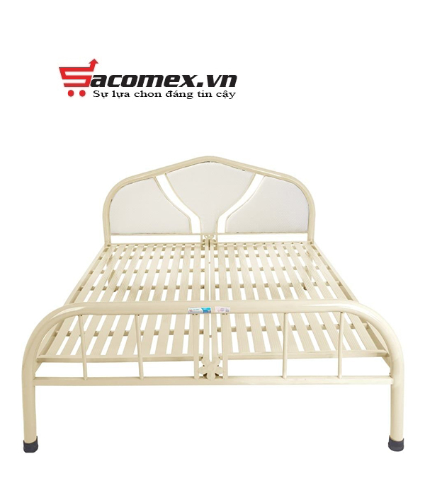 Giường sắt WIN đầu vuông 1m4
