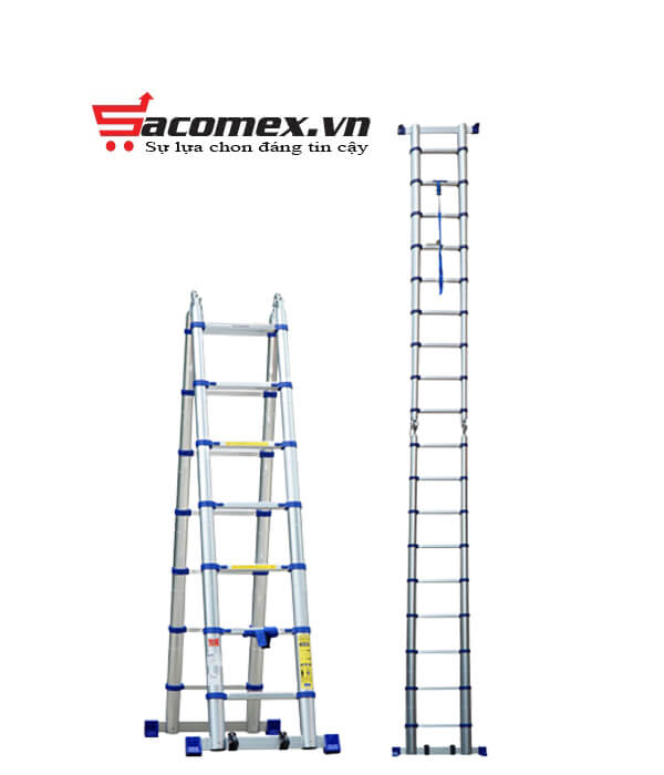 Thang Nhôm Rút Gọn Chữ A Advindeq ADT707B ( 2.1m )