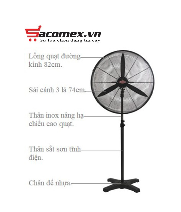 Quạt đứng công nghiệp Lifan Đ-30CX