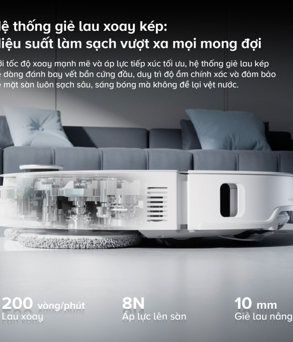 Robot hút bụi lau nhà Roborock QRevo EdgeT