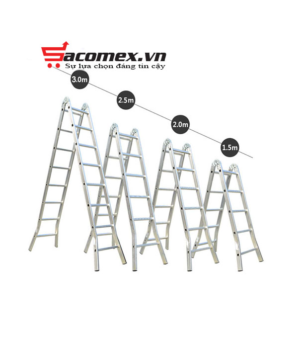 Thang Nhôm Gấp Chữ A Ninda A200