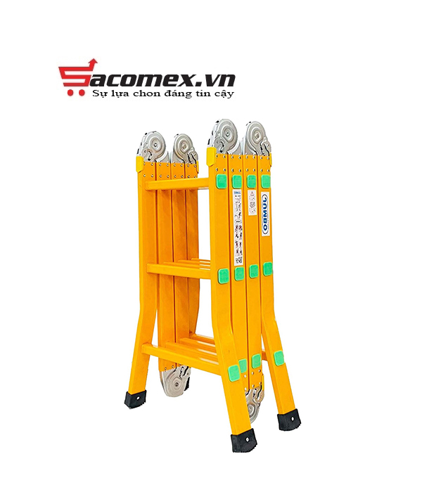 Thang nhôm gấp 4 đoạn Jumbo B203