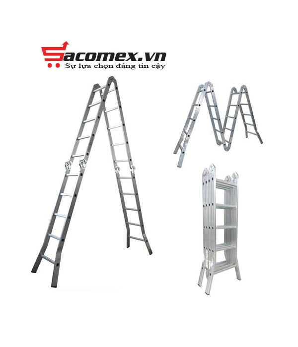 Thang nhôm gấp chữ M NINDA ND-405