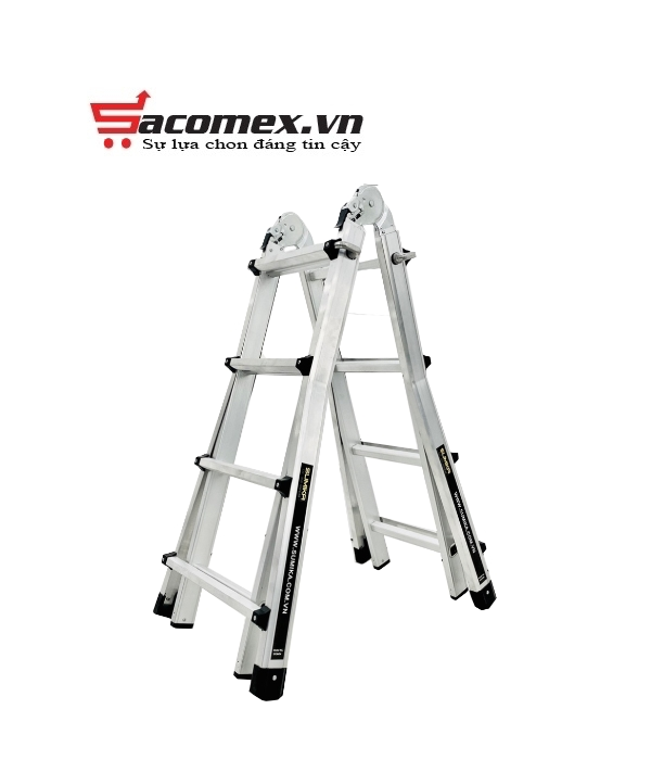 Thang nhôm chữ A gấp trượt Sumika SKM404