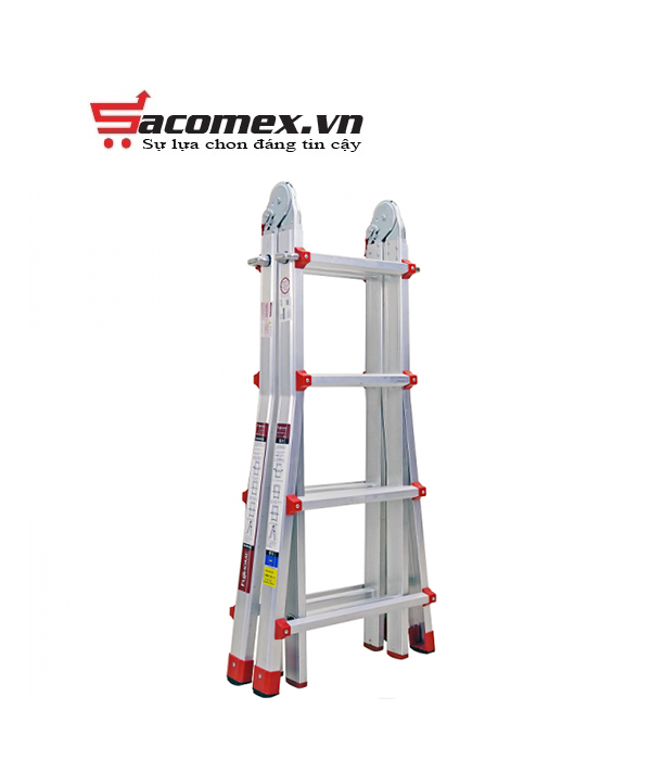 Thang nhôm gấp và rút đa năng 4 đoạn Fujihome ML44
