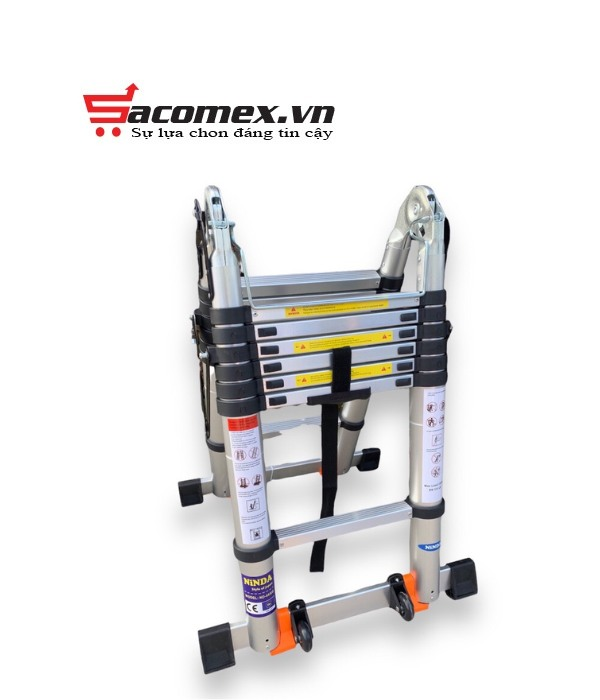 Thang nhôm rút chữ A Ninda ND-44AIS
