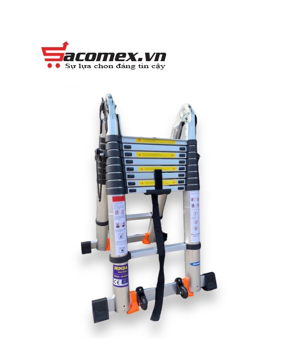 Thang nhôm rút chữ A Ninda ND-56AIS