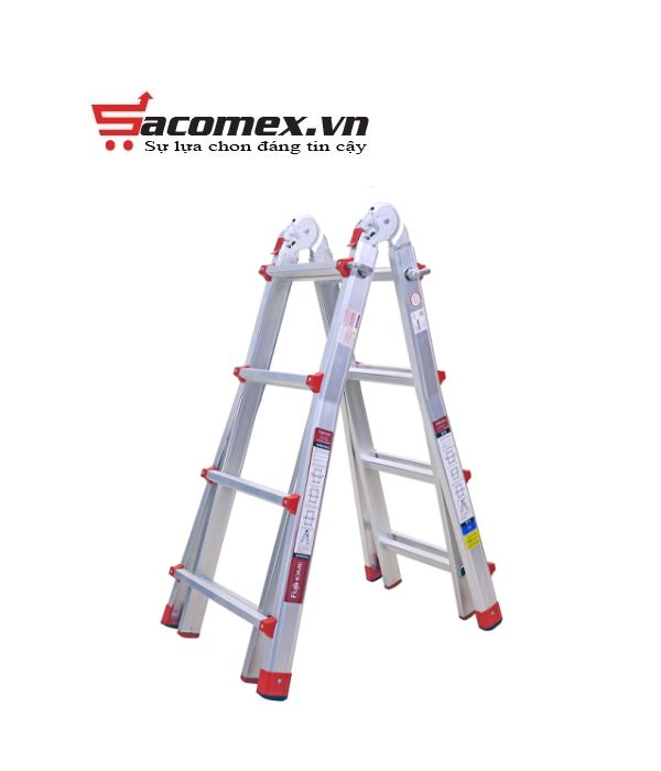 Thang nhôm chữ A gấp trượt Ninda RL-04