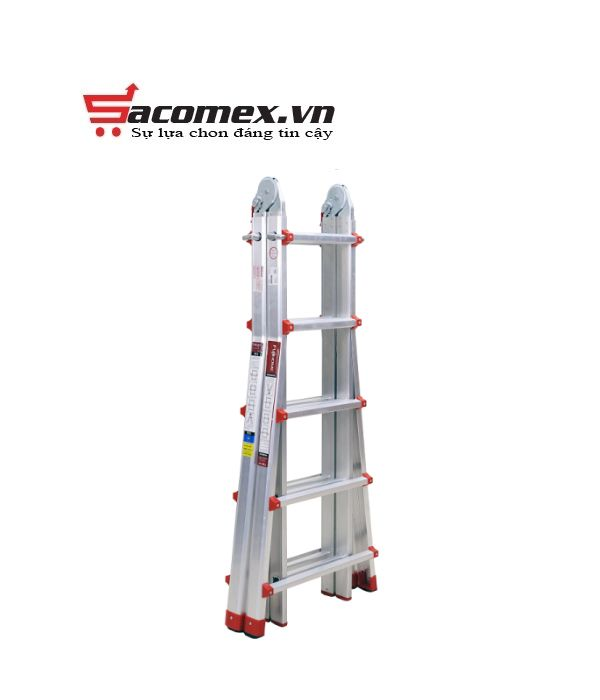 Thang nhôm chữ A gấp trượt Ninda RL-05