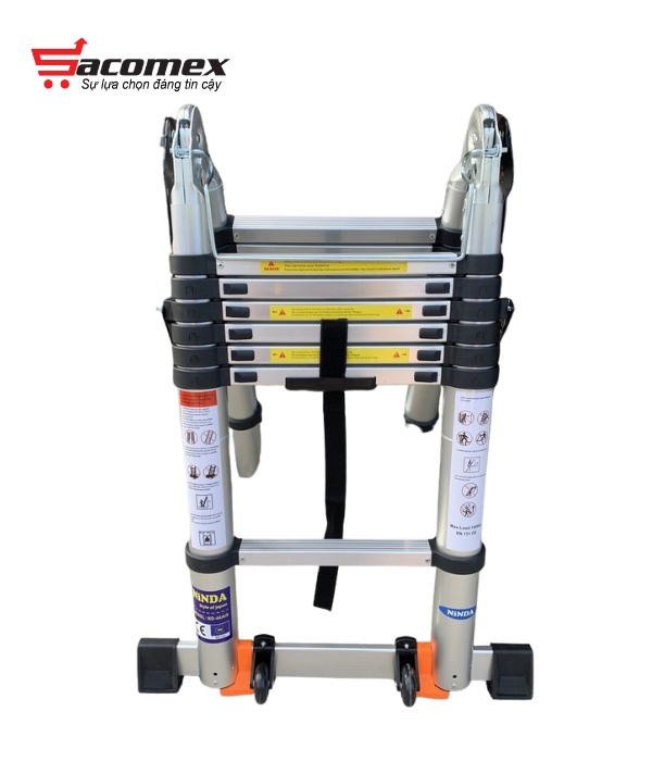 Thang nhôm rút chữ A Ninda ND-44AIS