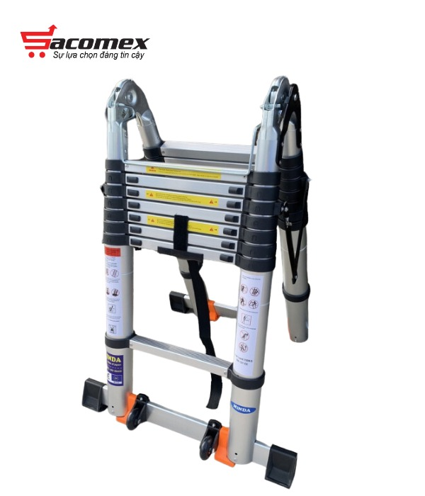Thang nhôm rút chữ A Ninda ND-50AIS