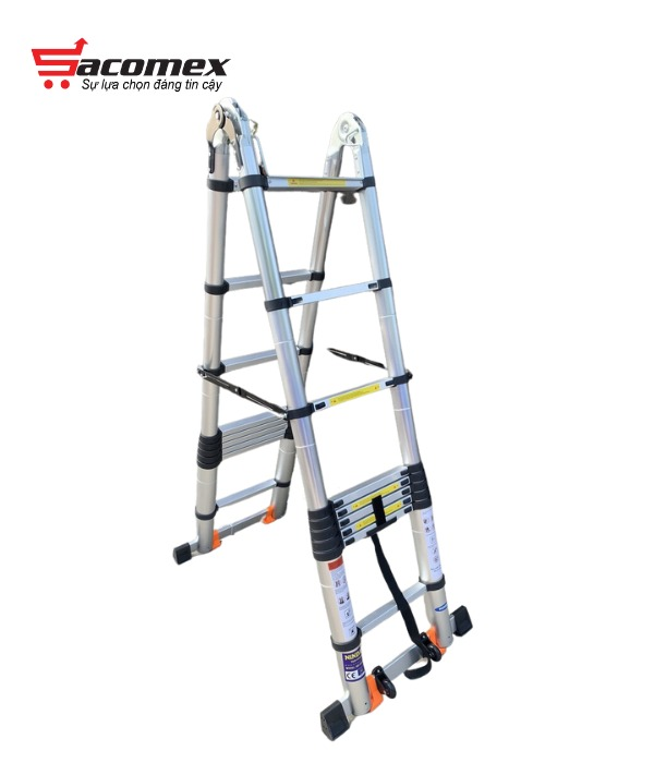 Thang nhôm rút chữ A Ninda ND-56AIS