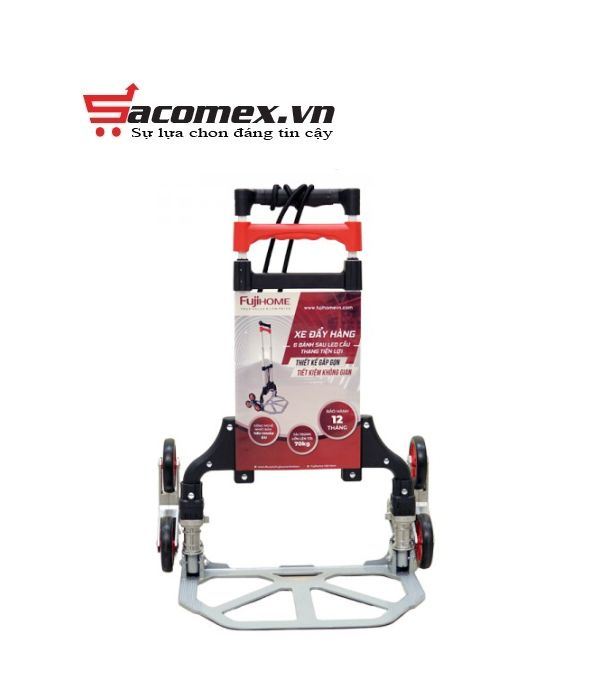 Xe kéo đẩy leo cầu thang 6 bánh rút gọn Fujihome CC-675