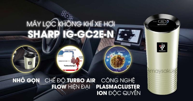 máy lọc không khí ô tô Sharp IG-GC2E-N