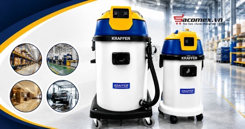 Máy hút bụi công nghiệp Kraffer KF270P