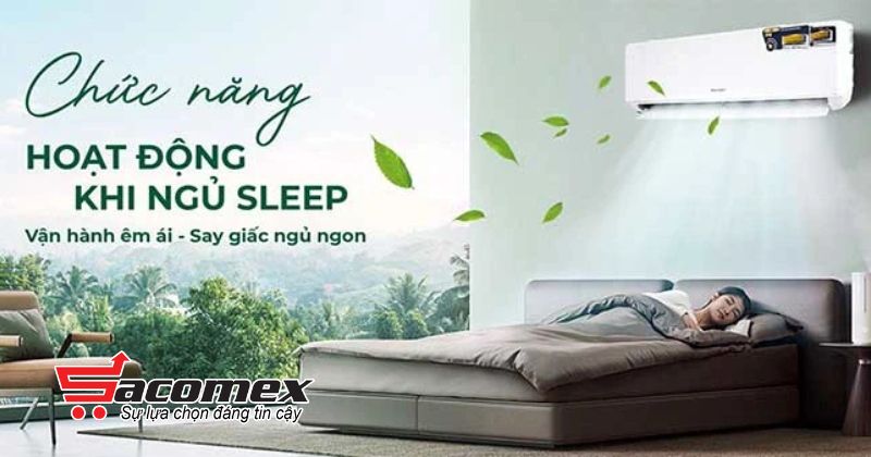 Chức năng hoạt động khi ngủ điều hòa treo tường Inverter 1 chiều Nagakawa NIS-C18R2T29