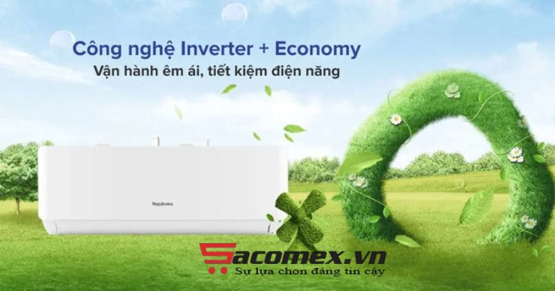 Công nghệ tiết kiệm điện điều hòa treo tường Inverter 1 chiều Nagakawa NIS-C12R2T29