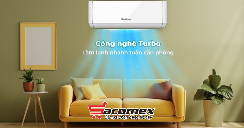 Khả năng làm lạnh nhanh của điều hòa treo tường Inverter 1 chiều Nagakawa NIS-C12R2T29