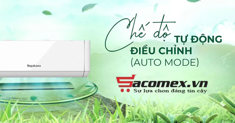 Chế độ tự đông điều chỉnh của Điều hòa treo tường Inverter 1 chiều Nagakawa NIS-C09R2T29