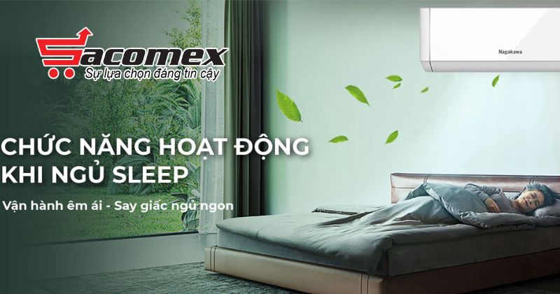 Chức năng ngủ của Điều hòa treo tường Inverter 1 chiều Nagakawa NIS-C09R2T29