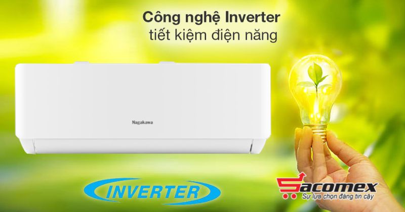 Công nghệ tiết kiệm điện điều hòa treo tường Inverter 1 chiều Nagakawa NIS-C18R2T29