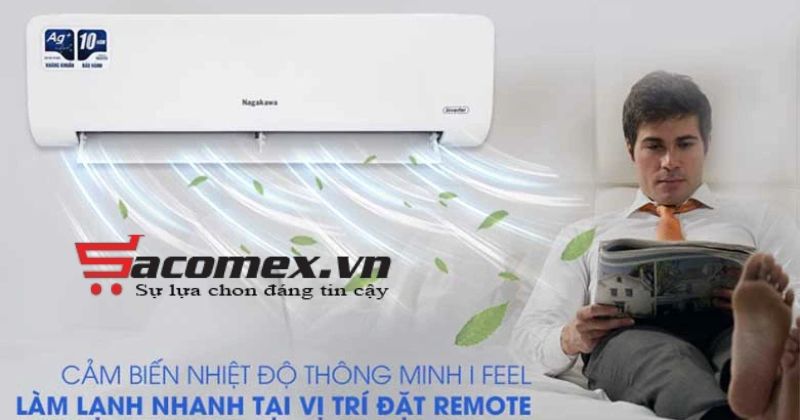 điều hòa treo tường Inverter 1 chiều Nagakawa NIS-C18R2T29 cảm biến nhiệt thông minh
