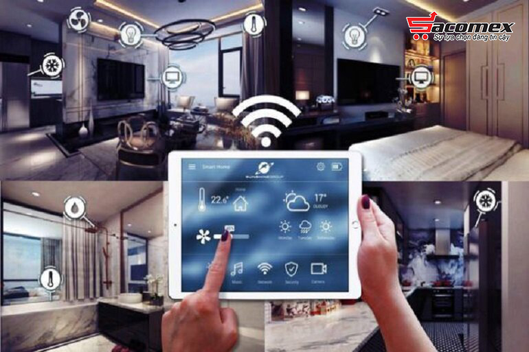 Sử dụng hệ thống Smarthome bật máy lạnh