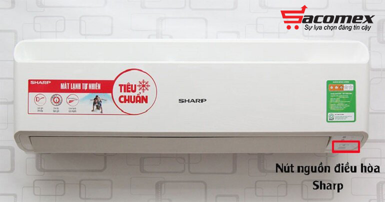 Bật máy lạnh bằng nút nguồn