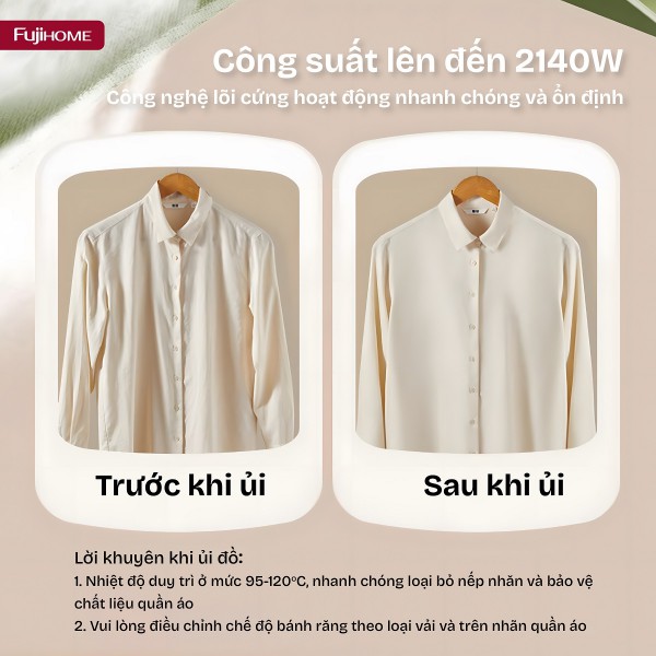 Đặc điểm nổi bật của bàn là cây hơi nước Fujihome SI18DBW