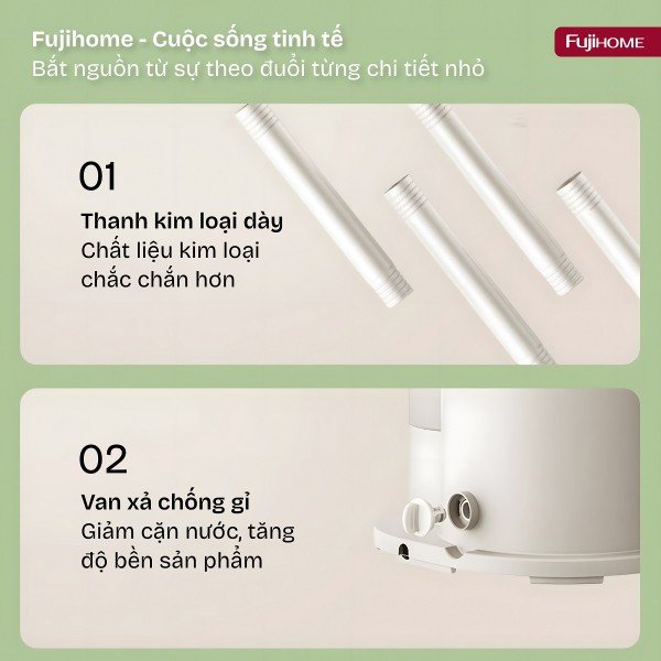 Đặc điểm nổi bật của bàn là cây hơi nước Fujihome SI18DBW