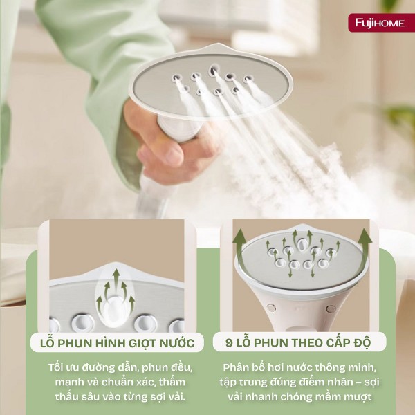 Đặc điểm nổi bật của bàn là cây hơi nước Fujihome SI18DBW